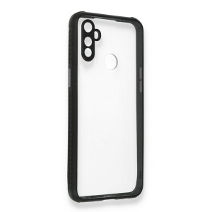 Nettech Realme C3 Uyumlu Kamera Lens Korumalı Arka Koruma Kılıf (Siyah) NT-85258