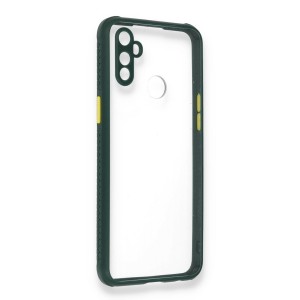 Nettech Realme C3 Uyumlu Kamera Lens Korumalı Arka Koruma Kılıf (Yeşil) NT-85259