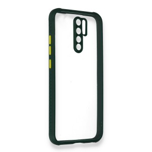 Nettech Xiaomi Redmi 9 Uyumlu Kamera Lens Korumalı Arka Koruma Kılıf (Yeşil) NT-85305