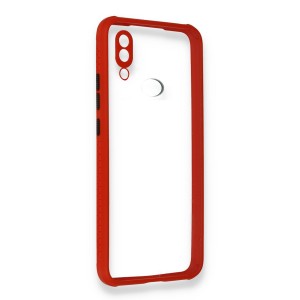 Nettech Samsung Galaxy A10S Uyumlu Kamera Lens Korumalı Arka Koruma Kılıf (Kırmızı) NT-85246