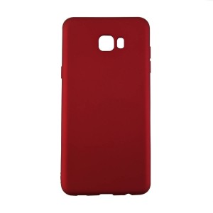 Nettech Samsung Galaxy C7010 C7 Pro Uyumlu Suide Arka Koruma Kılıf (Bordo) VR-1537