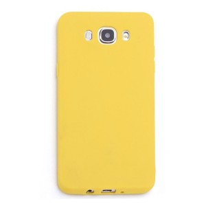 Nettech Samsung Galaxy J710 J7 2016 Uyumlu Nano Arka Koruma Kılıf (Sarı) NT-85788