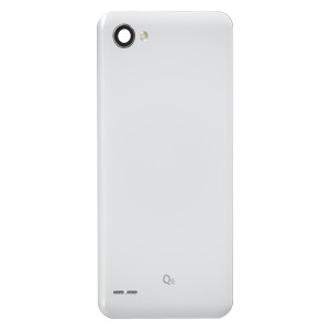 Teknonet LG Q6 Uyumlu NT-85842 Kamera Camlı Batarya Kapağı (Beyaz) NT-85842