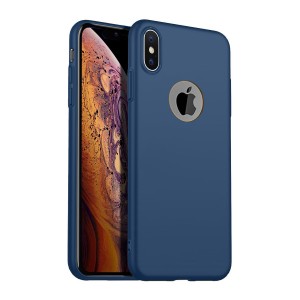 Nettech Apple iPhone XS Max Uyumlu Suide Arka Koruma Kılıf (Lacivert) NT-81687