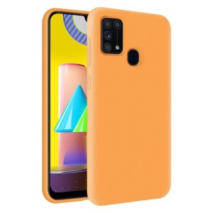 Nettech Samsung Galaxy M31 Uyumlu Nano Arka Koruma Kılıf (Turuncu) NT-85889