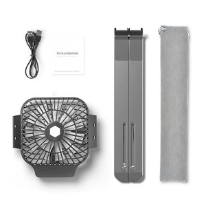 Nettech Stand Plastik Portatif Fan (Uzay Grisi) NT-86083