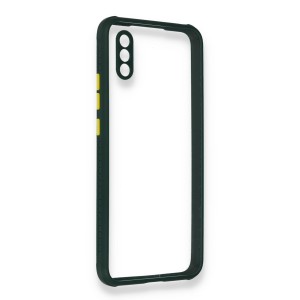 Nettech Samsung Galaxy A02 Uyumlu Kamera Lens Korumalı Arka Koruma Kılıf (Yeşil) NT-86038