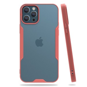 Nettech Apple iPhone 12 Pro Uyumlu Platin Seri Arka Koruma Kılıf (Pembe) NT-86000