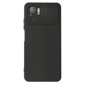Nettech Xiaomi Redmi Note 10 Uyumlu Kızaklı Kamera Korumalı Arka Koruma Kılıf (Siyah) NT-86077