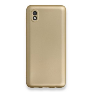 Nettech Samsung Galaxy A01 Core Uyumlu Suide Arka Koruma Kılıf (Gold) NT-86110