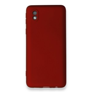 Nettech Samsung Galaxy A01 Core Uyumlu Suide Arka Koruma Kılıf (Bordo) NT-86108