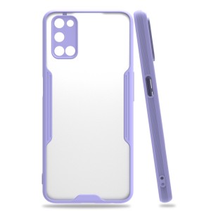 Nettech Oppo A92 Uyumlu Platin Seri Arka Koruma Kılıf (Lila) NT-86630