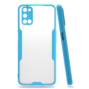 Nettech Oppo A92 Uyumlu Platin Seri Arka Koruma Kılıf (Mavi) NT-86559