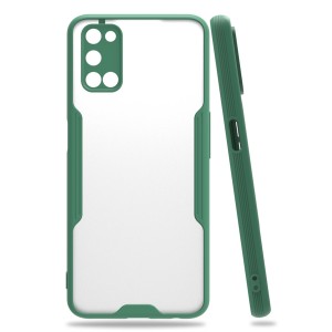 Nettech Oppo A92 Uyumlu Platin Seri Arka Koruma Kılıf (Yeşil) NT-86557
