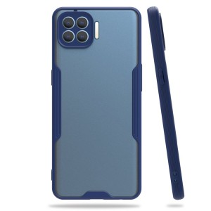 Nettech Oppo Reno 4 Lite Uyumlu Platin Seri Arka Koruma Kılıf (Lacivert) NT-86539