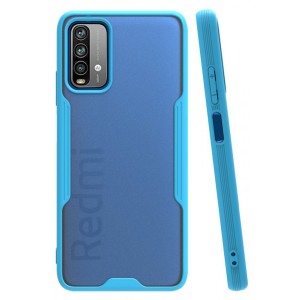Nettech Xiaomi Poco M3 Uyumlu Platin Seri Arka Koruma Kılıf (Mavi) NT-86522