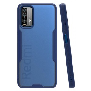 Nettech Xiaomi Poco M3 Uyumlu Platin Seri Arka Koruma Kılıf (Lacivert) NT-86521