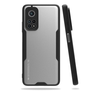 Nettech Xiaomi Mi 10T Uyumlu Platin Seri Arka Koruma Kılıf (Siyah) NT-86503