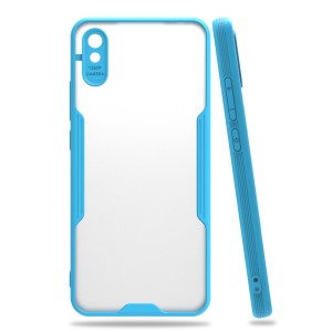 Nettech Xiaomi Redmi 9A Uyumlu Platin Seri Arka Koruma Kılıf (Mavi) NT-86494