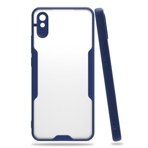 Nettech Xiaomi Redmi 9A Uyumlu Platin Seri Arka Koruma Kılıf (Lacivert) NT-86493
