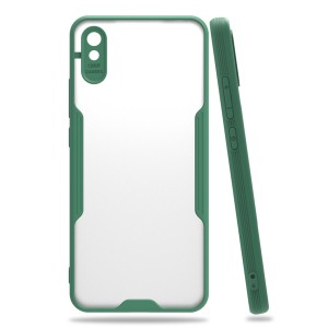 Nettech Xiaomi Redmi 9A Uyumlu Platin Seri Arka Koruma Kılıf (Yeşil) NT-86492