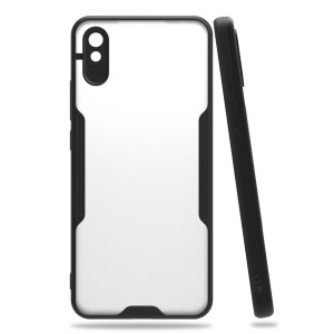 Nettech Xiaomi Redmi 9A Uyumlu Platin Seri Arka Koruma Kılıf (Siyah) NT-86489