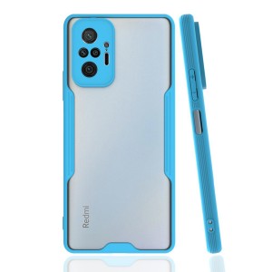 Nettech Xiaomi Redmi Note 10 Pro 4G Uyumlu Platin Seri Arka Koruma Kılıf (Mavi) NT-86480