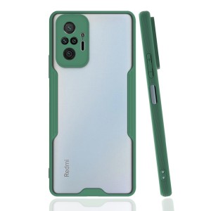 Nettech Xiaomi Redmi Note 10 Pro 4G Uyumlu Platin Seri Arka Koruma Kılıf (Yeşil) NT-86478