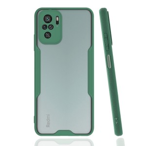 Nettech Xiaomi Redmi Note 10 Uyumlu Platin Seri Arka Koruma Kılıf (Yeşil) NT-86471