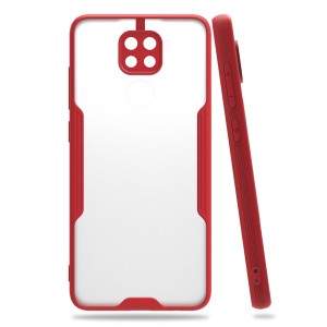 Nettech Xiaomi Redmi Note 9 Uyumlu Platin Seri Arka Koruma Kılıf (Kırmızı) NT-86455