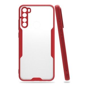 Nettech Xiaomi Redmi Note 8 Uyumlu Platin Seri Arka Koruma Kılıf (Kırmızı) NT-86441
