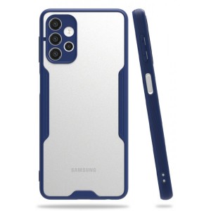 Nettech Samsung Galaxy A72 Uyumlu Platin Seri Arka Koruma Kılıf (Lacivert) NT-86410