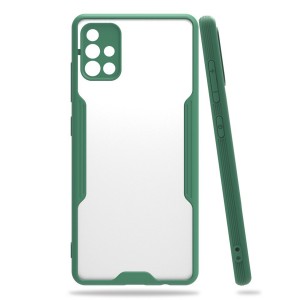 Nettech Samsung Galaxy A51 Uyumlu Platin Seri Arka Koruma Kılıf (Yeşil) NT-86356