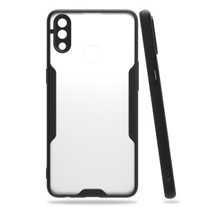 Nettech Samsung Galaxy A10S Uyumlu Platin Seri Arka Koruma Kılıf (Siyah) NT-86307