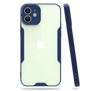 Nettech Apple iPhone 12 Mini Uyumlu Platin Seri Arka Koruma Kılıf (Lacivert) NT-86294