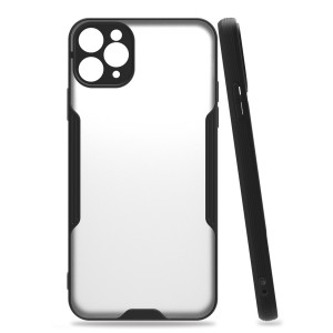 Nettech Apple iPhone 11 Pro Max Uyumlu Platin Seri Arka Koruma Kılıf (Siyah) NT-86284