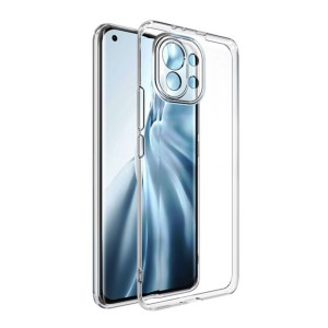 Nettech Xiaomi Mi 11 Lite Uyumlu Lüx Seri Kamera Korumalı Arka Koruma Kılıf (Şeffaf) NT-87110