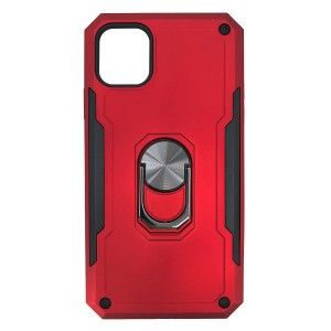 Nettech Apple iPhone 11 Uyumlu Panzer Seri Arka Koruma Kılıf (Kırmızı) VR-20293
