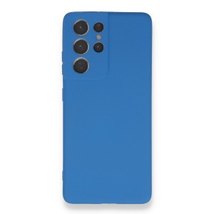 Nettech Samsung Galaxy S21 Ultra Uyumlu Nano Arka Koruma Kılıf (Mavi) NT-87474