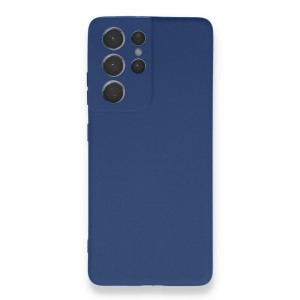 Nettech Samsung Galaxy S21 Ultra Uyumlu Nano Arka Koruma Kılıf (Lacivert) NT-87472