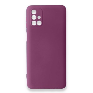 Nettech Samsung Galaxy M31S Uyumlu Nano Arka Koruma Kılıf (Mürdüm) NT-87346