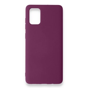 Nettech Samsung Galaxy A71 Uyumlu Nano Arka Koruma Kılıf (Mürdüm) NT-87326