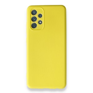 Nettech Samsung Galaxy A32 Uyumlu Nano Arka Koruma Kılıf (Sarı) NT-87306
