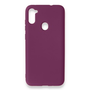 Nettech Samsung Galaxy A11 Uyumlu Nano Arka Koruma Kılıf (Mürdüm) NT-87284
