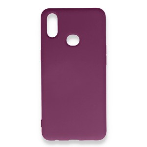 Nettech Samsung Galaxy A10S Uyumlu Nano Arka Koruma Kılıf (Mürdüm) NT-87283