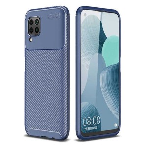 Nettech Huawei P40 Lite Uyumlu Auto Seri Arka Koruma Kılıf (Lacivert) NT-88396