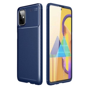 Nettech Samsung Galaxy M51 Uyumlu Auto Seri Arka Koruma Kılıf (Lacivert) NT-88372