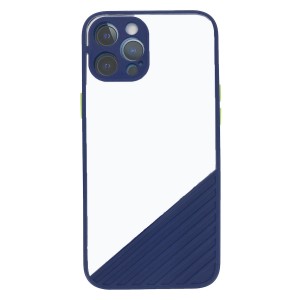 Nettech Apple iPhone 12 Pro Uyumlu Tırtıklı Seri Arka Koruma Kılıf (Lacivert) NT-88178