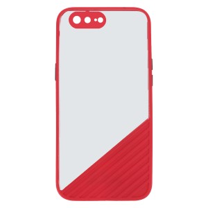 Nettech Apple iPhone 7 Plus Uyumlu Tırtıklı Seri Arka Koruma Kılıf (Kırmızı) NT-88194