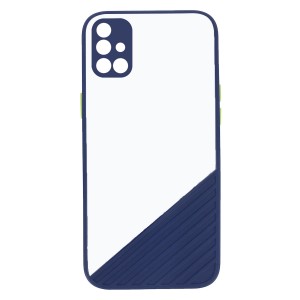 Nettech Samsung Galaxy M51 Uyumlu Tırtıklı Seri Arka Koruma Kılıf (Lacivert) NT-88233